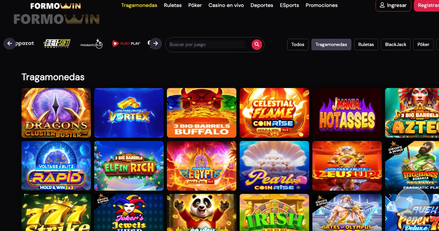 FormoWin casino games